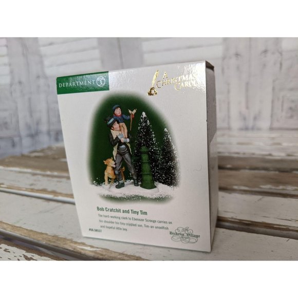 Dept 56 Bob Cratchit And Tiny Tim 58537 Dickens Vi - Picture 1 of 4